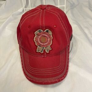 Jim Beam Racing Red Baseball Cap with Patch
